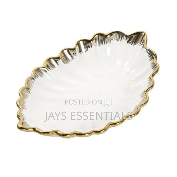 Large Serving Leaf Platter Plate - main view