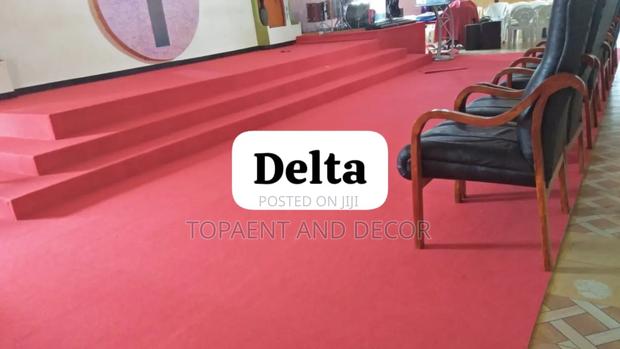 Floor Insulation Red Carpets For Church Altar And Office