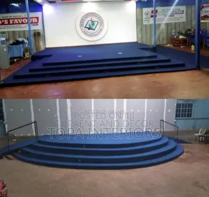 Dark Blue Pulpit Flooring Carpets Church Altar Decoration