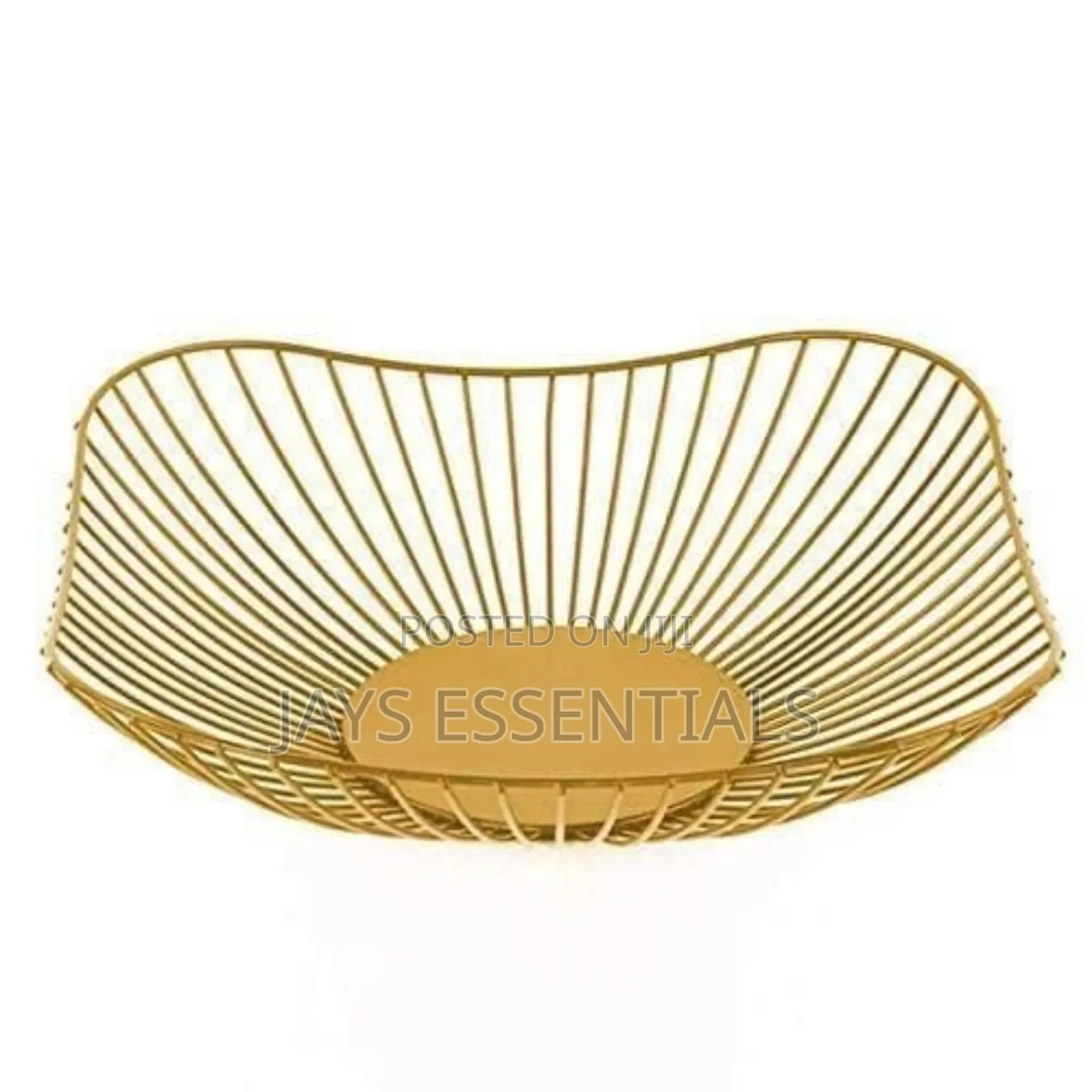 Gold Metallic Fruit Basket