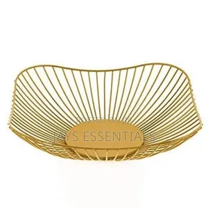 Gold Metallic Fruit Basket