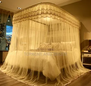 2 Stand Sliding Rail Mosquito Nets Size 5X6 With Fine Mesh