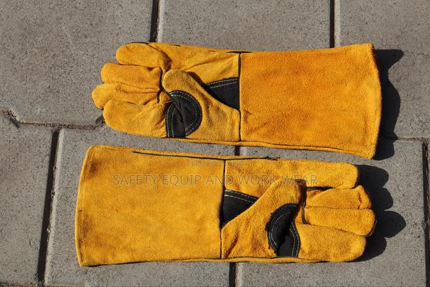 Extended Leather Gloves - main view