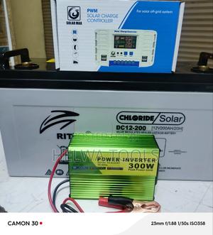 Solar Battery 200ah, Power Inverter + Solar Controller - thumbnail 2