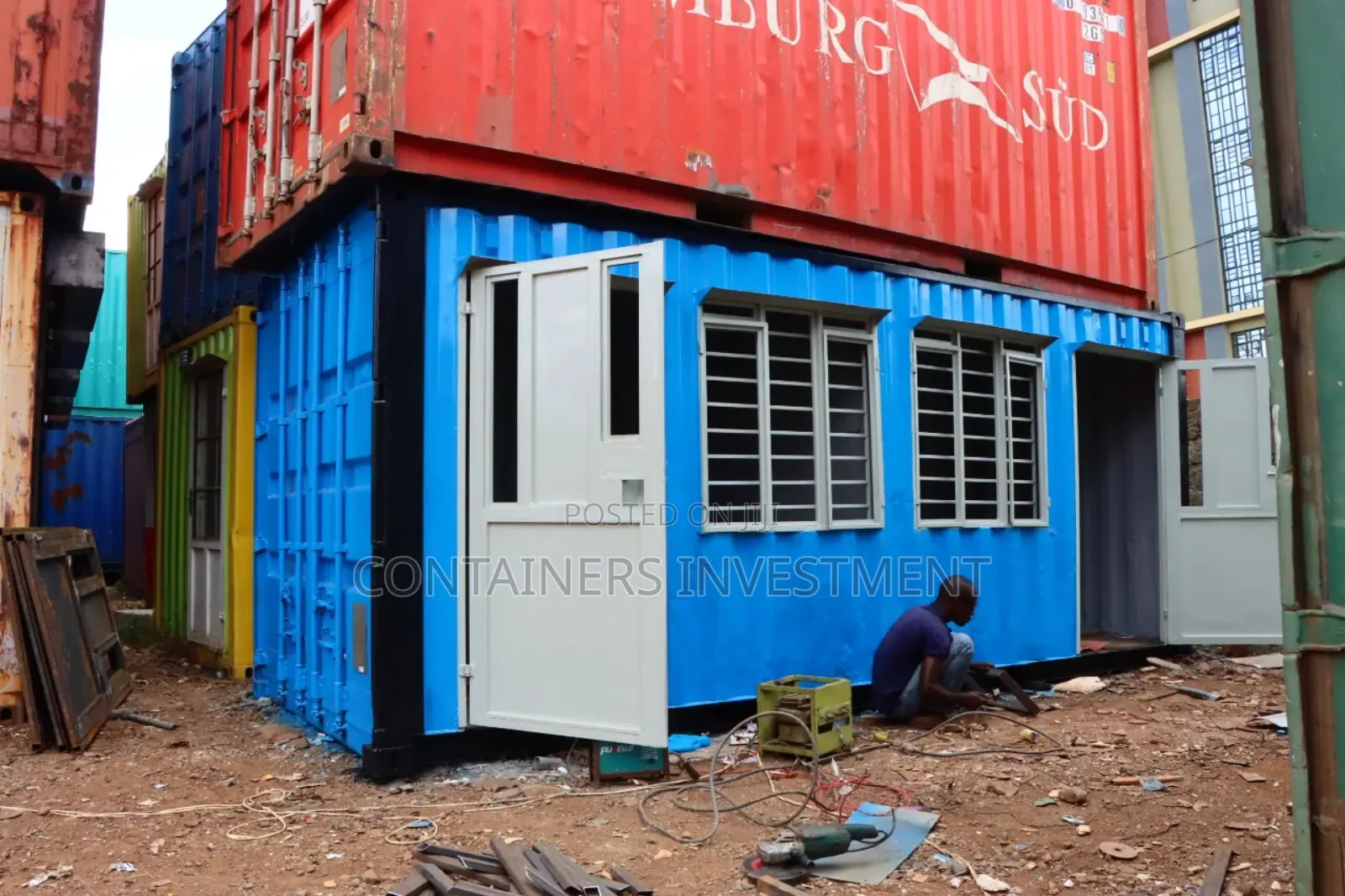 Container Office Fabrication- With Alot of Precision.