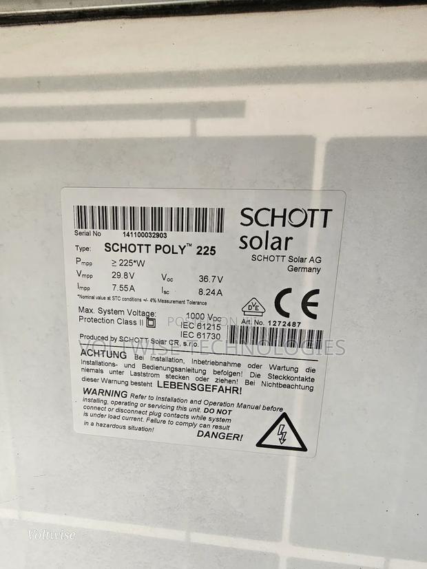 225W SCHOTT Solar Polycristaline Solar Panel Made in Germany - thumbnail 3