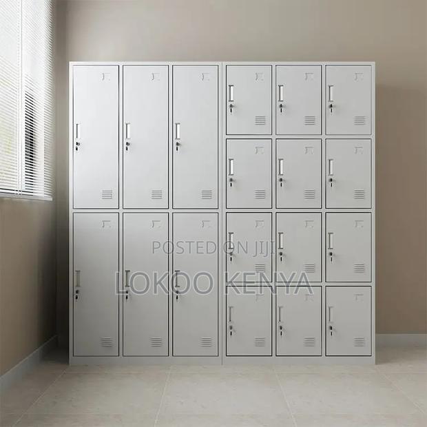 Office Cabinet : 12- Locker Home Office Storage Cabinet - thumbnail 3