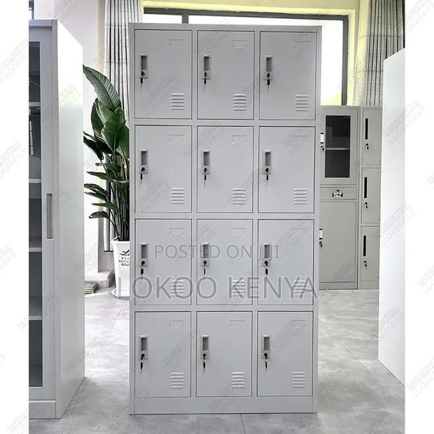 Office Cabinet : 12- Locker Home Office Storage Cabinet - thumbnail 4