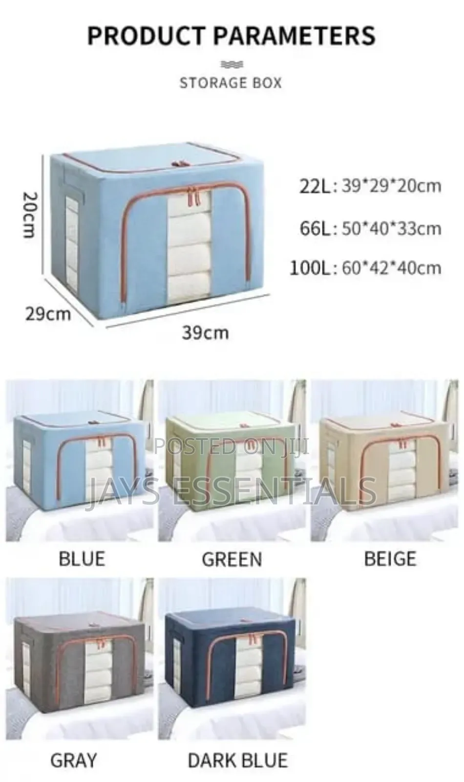 Multipurpose Oxford Storage Box Organizer