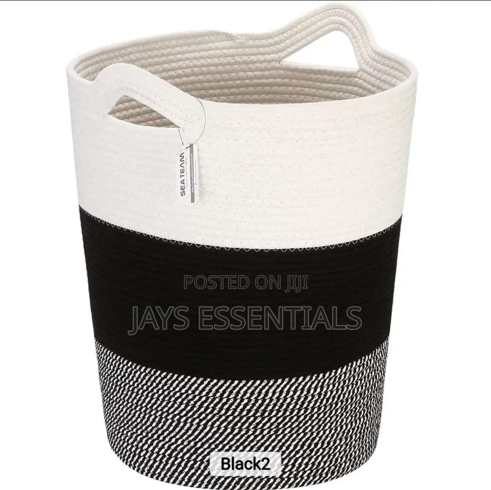 Woven Cotton Rope Basket
