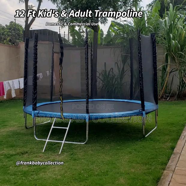 12 Ft Trampoline With Safety Net and Ladder