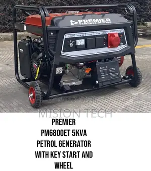 Premier 5kva Petrol With Key Start and Wheel