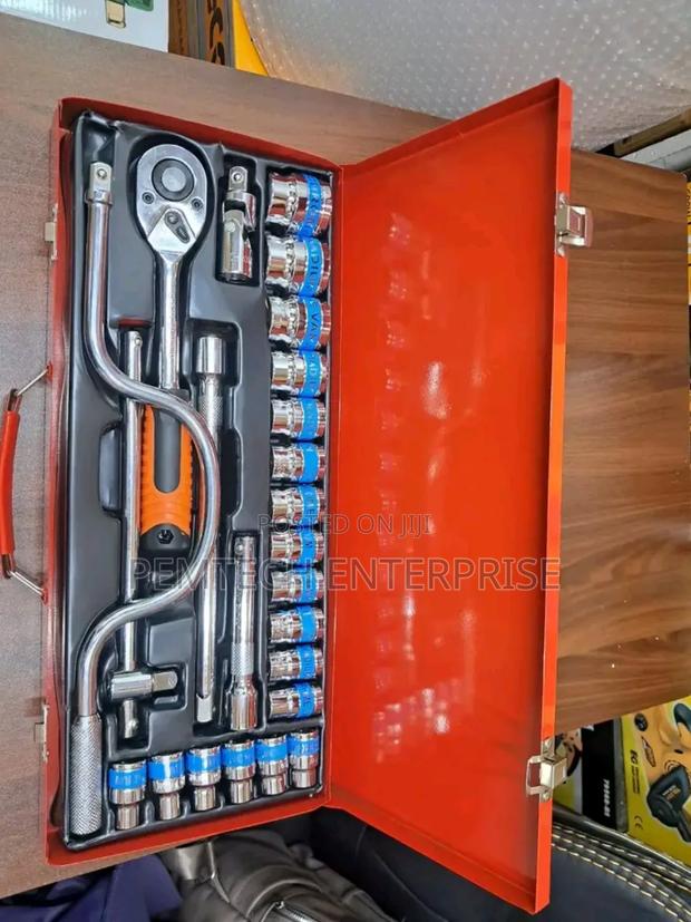 24pcs Chrome Vanadium Socket Set - main view