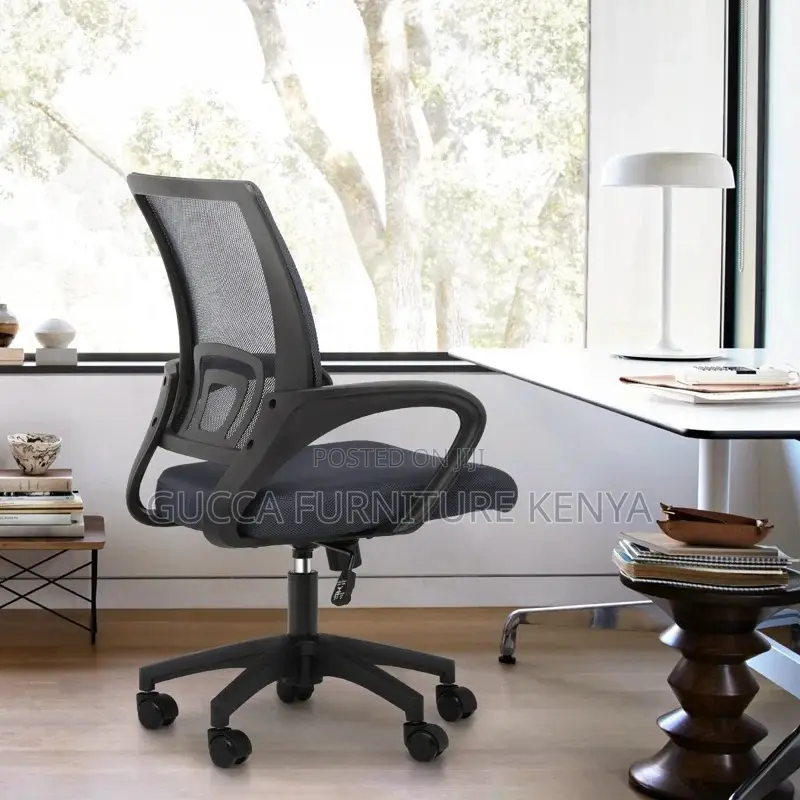 Office Chairs: Ergonomic Mid-Back Swivel Clerical Seat