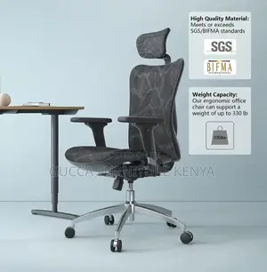 Office Chairs: Ergonomic Highback Office Headrest Seat