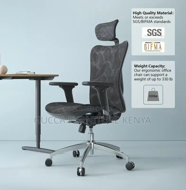 Office Chairs: Ergonomic Highback Office Headrest Seat