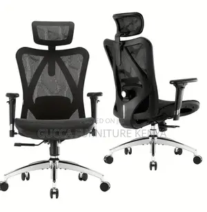 Office Chairs: Ergonomic Highback Office Headrest Seat