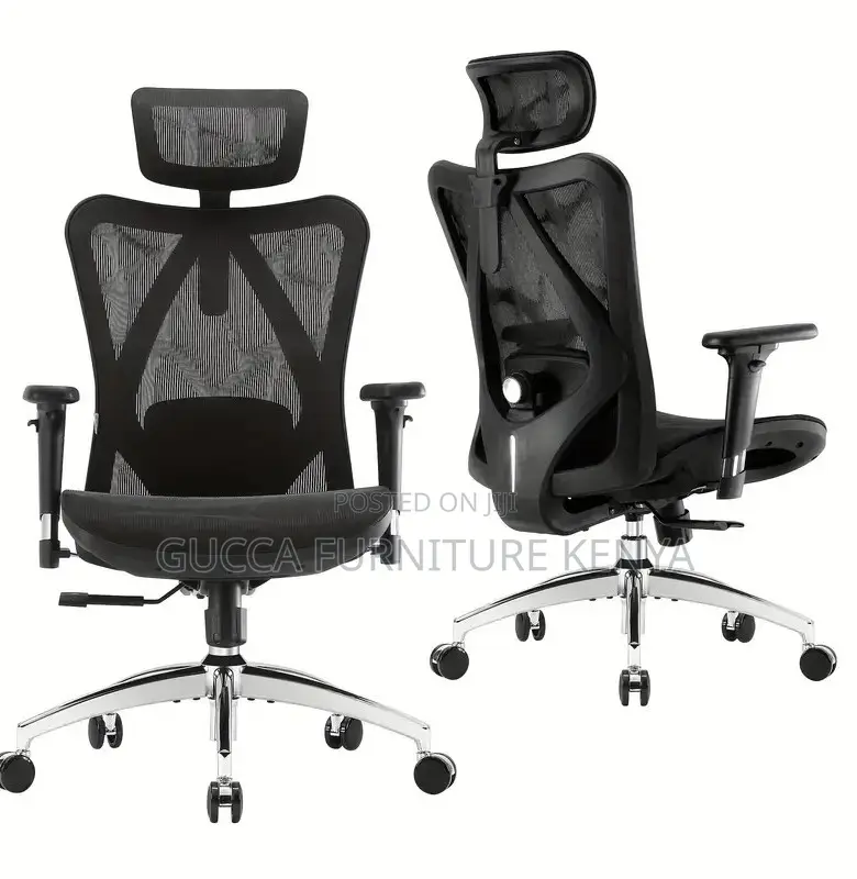 Office Chairs: Ergonomic Highback Office Headrest Seat