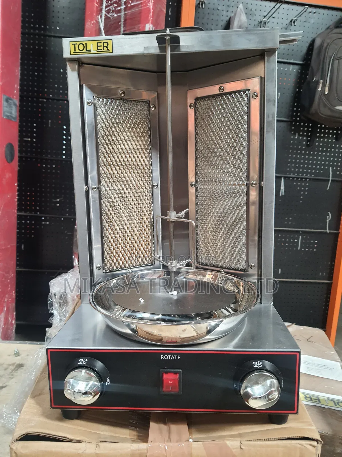 Toller Electric Gas 2 Head Shawarma Machine