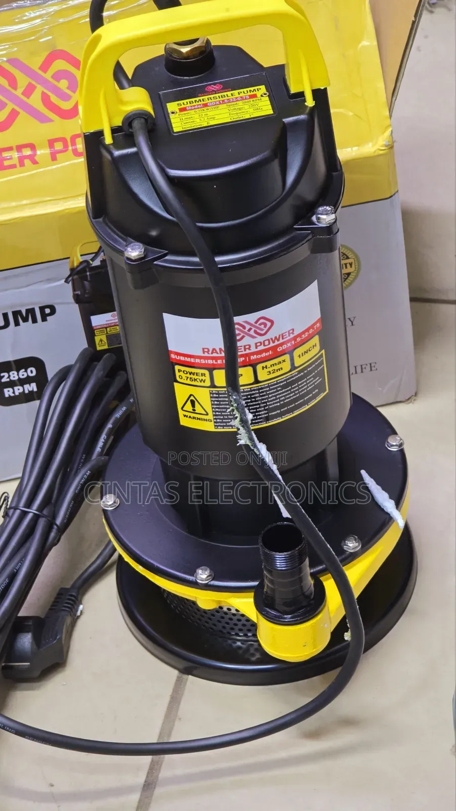 Electric Submersible Water Pump 1HP