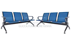 Benches:3-Seater Steel Bank Customer Waiting Bench