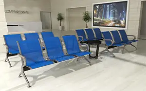 Benches:3-Seater Steel Bank Customer Waiting Bench