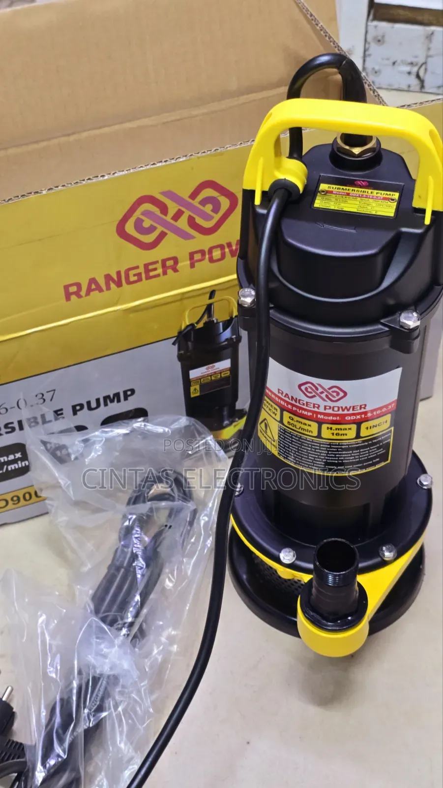 0.5HP Submersible Water Pump ,16m Max Head