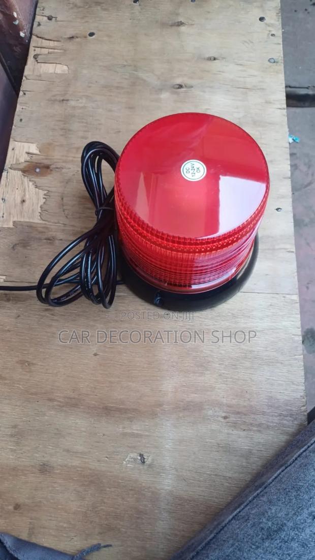 Red Beacon Revolving Police Light