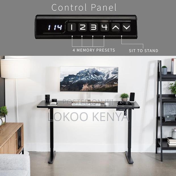 Office Desk: Black Electrical Height Adjustment Desk - thumbnail 4