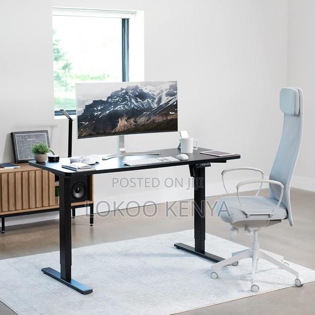 Office Desk: Black Electrical Height Adjustment Desk - thumbnail 5