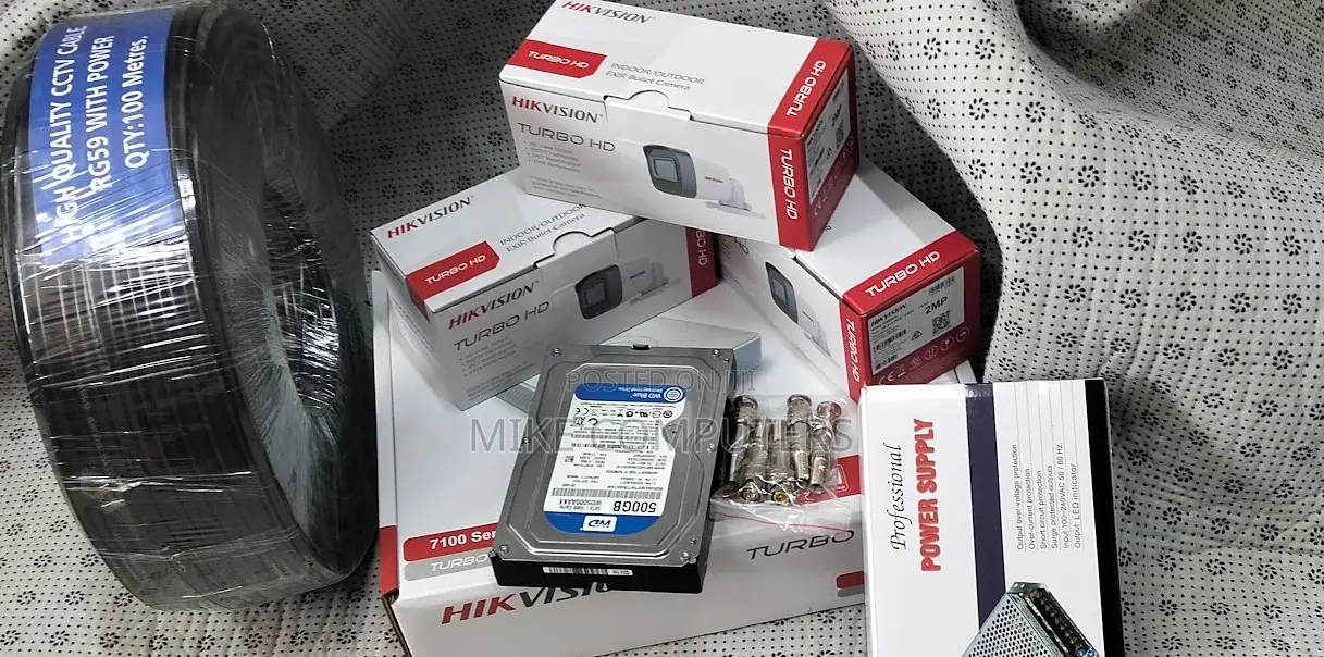 4 Cameras Complete Kit 2mp