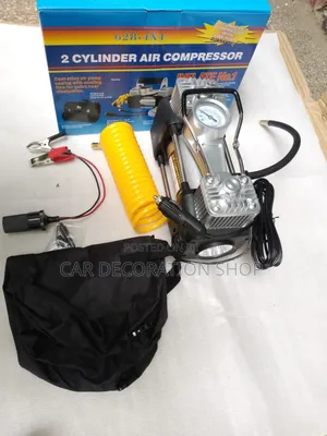 New Car Road Users Emergency Tire Inflator With 2 Cylinder