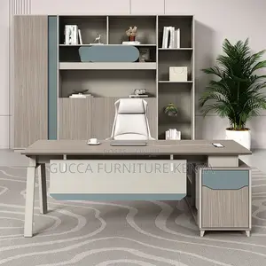 Office Tables:Secure Boardroom Desk With Secured Cabinet