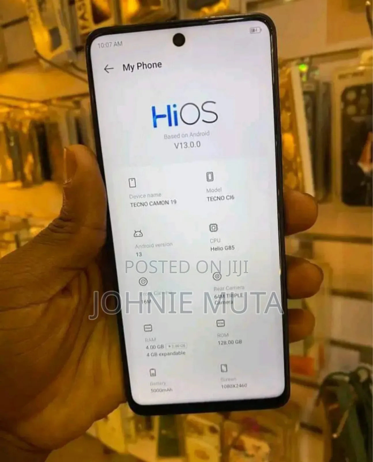 Tecno Camon 19 128 GB Black