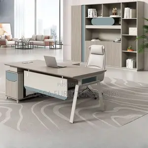 Office Tables:Secure Boardroom Desk With Secured Cabinet
