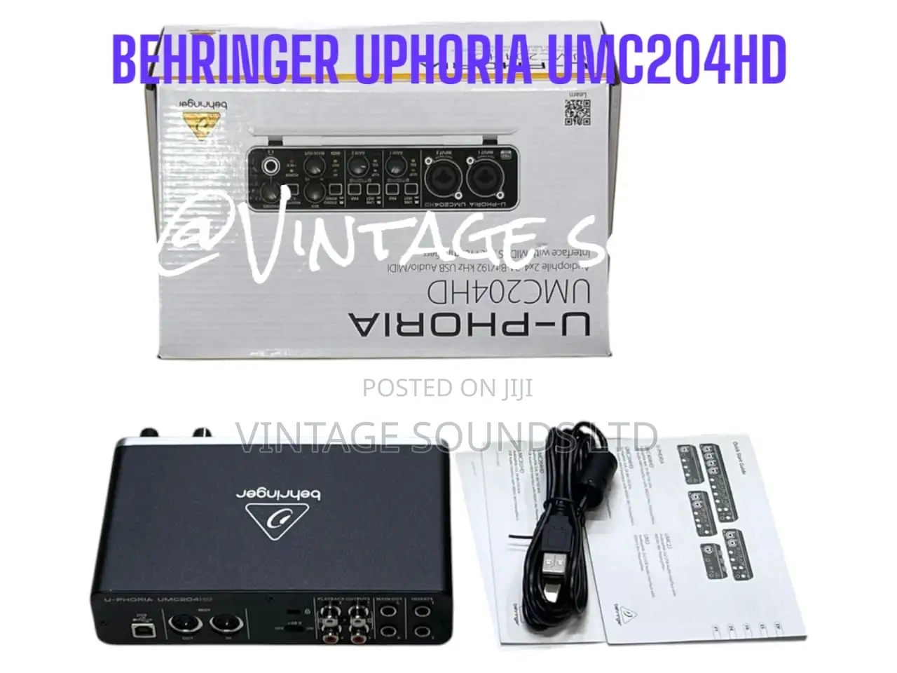 BEHRINGER UPHORIA UMC204HD Audio/Midi Interface for Studio