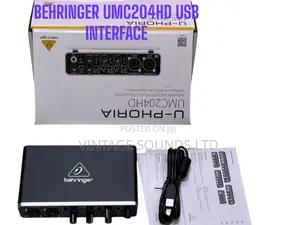 Behringer UMC204 HD U-Phoria USB Audio Interface With MIDAS