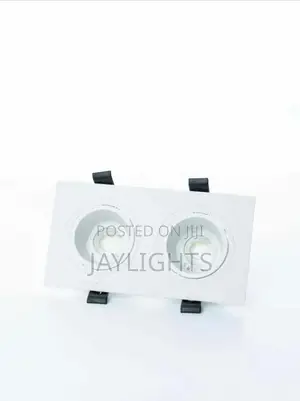 LED Ceiling Light Double Round Squaregu10 Spotlight Fitting