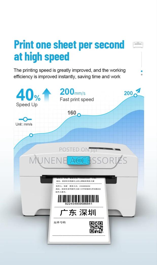 Label Thermal Sticker Bluetooth LAN Printer - 80MM MAX PAPER - thumbnail 3