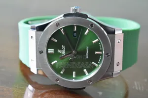 Hublot Classic Fusion Green Dial and Rubber Straps