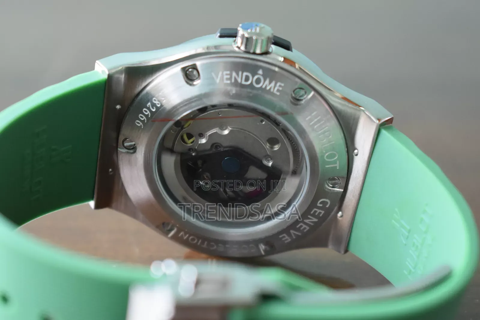 Hublot Classic Fusion Green Dial and Rubber Straps