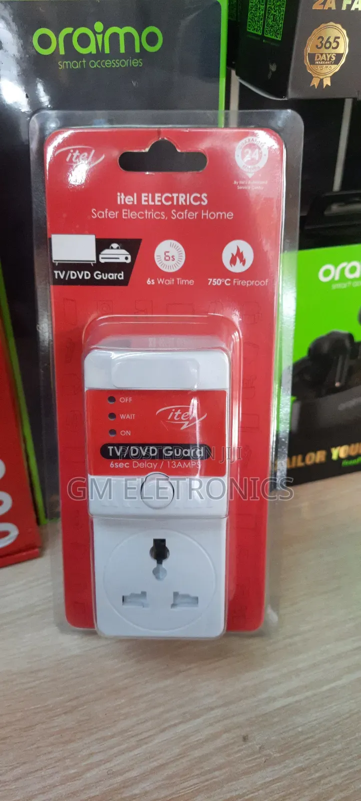 Itel TV/DVD High Voltage Guard/ Surge Protector- 13AMPS.