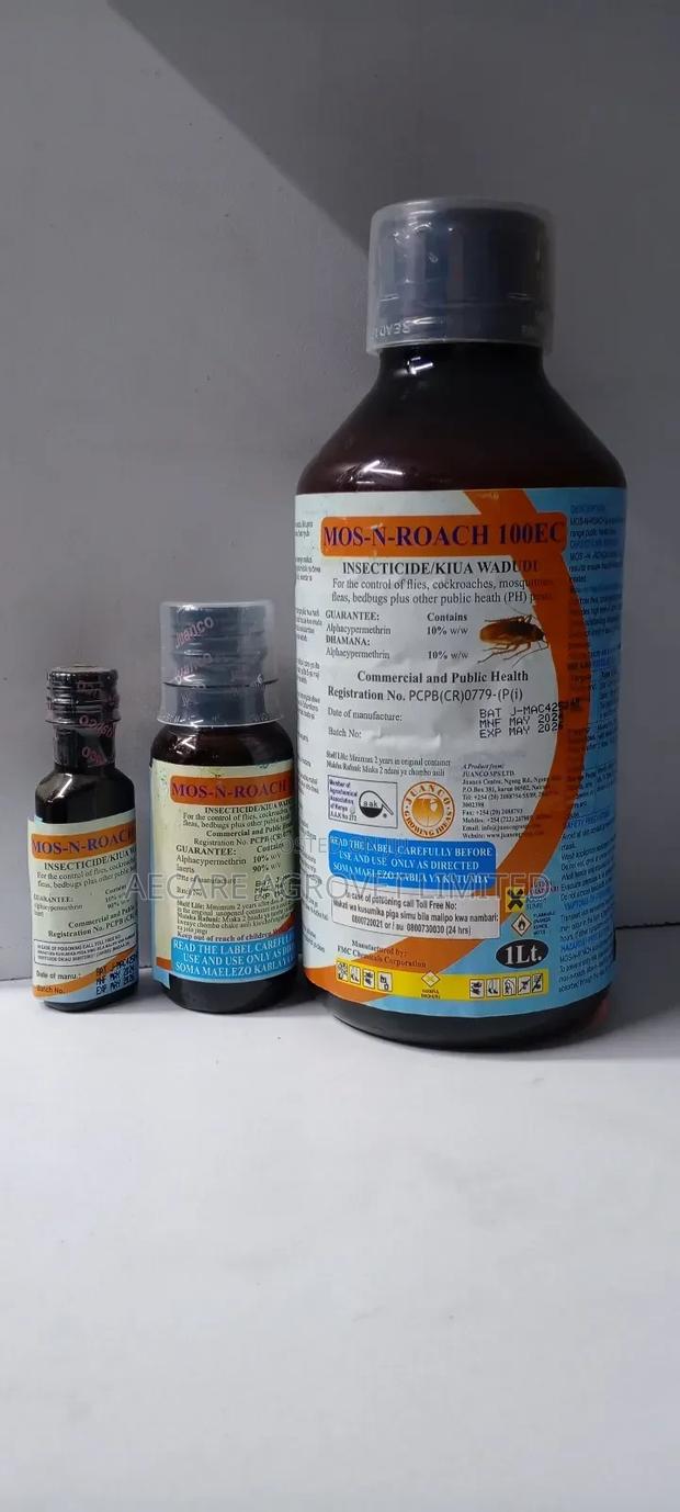 Mos N Roach 100ec Pesticide 20ml, 100ml and 1litre Mosquito