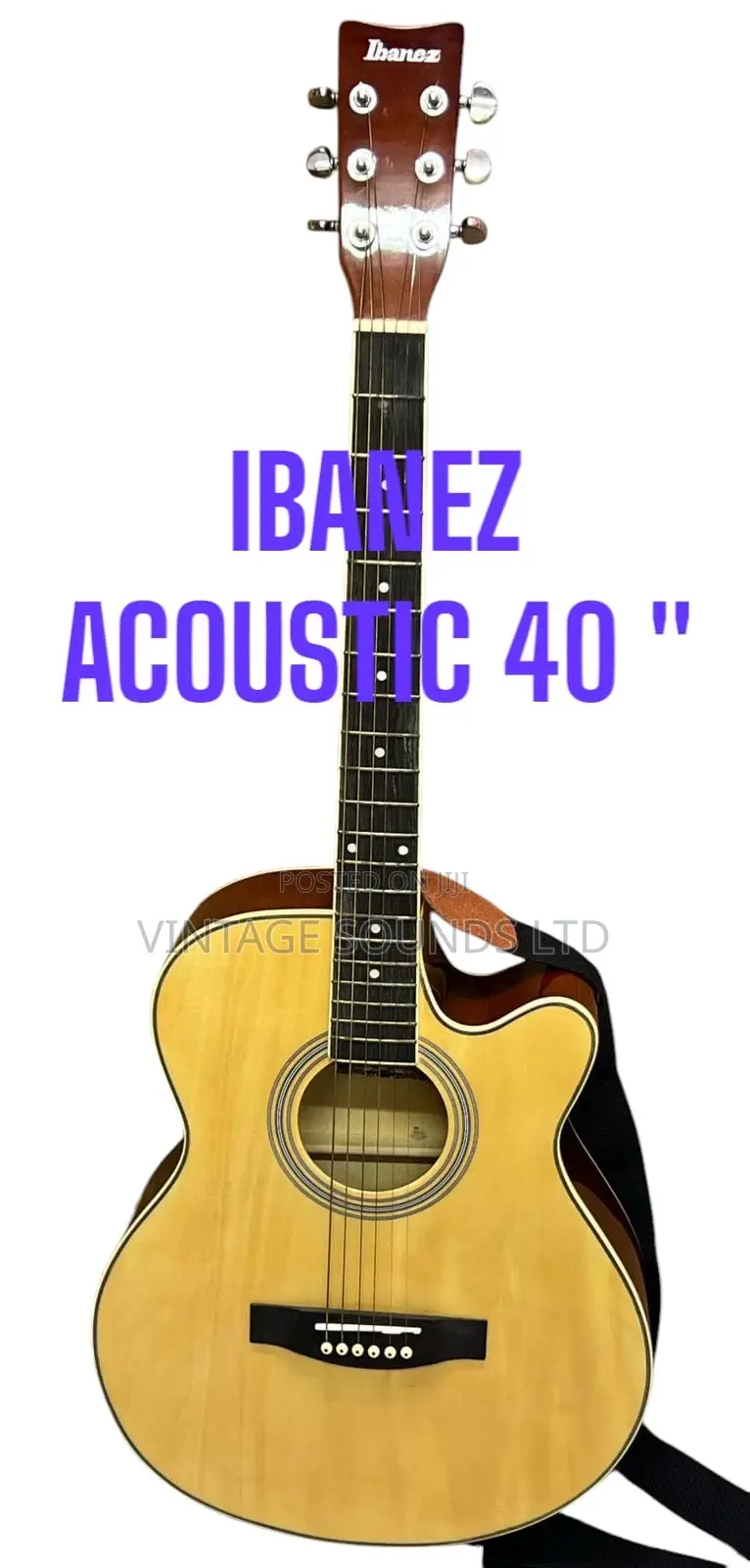 IBANEZ 40INCH TOP Cutaway Acoustic Guitar - Natural