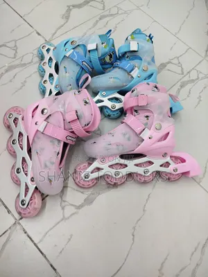Blue Pink Kids Skating Shoes