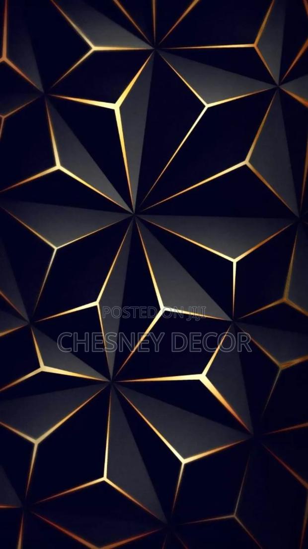 Modern Wallpaper With Golden Lines