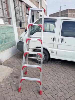 Double Sided Aluminum Ladder - thumbnail 2