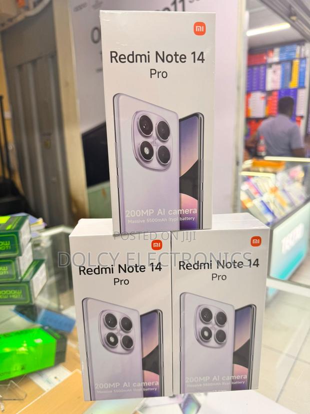 New Xiaomi Redmi Note 14 Pro 256 GB Black - main view