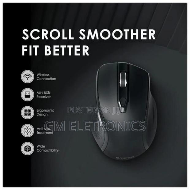 Original Wireless Mouse-Oraimo M10- Black - thumbnail 2