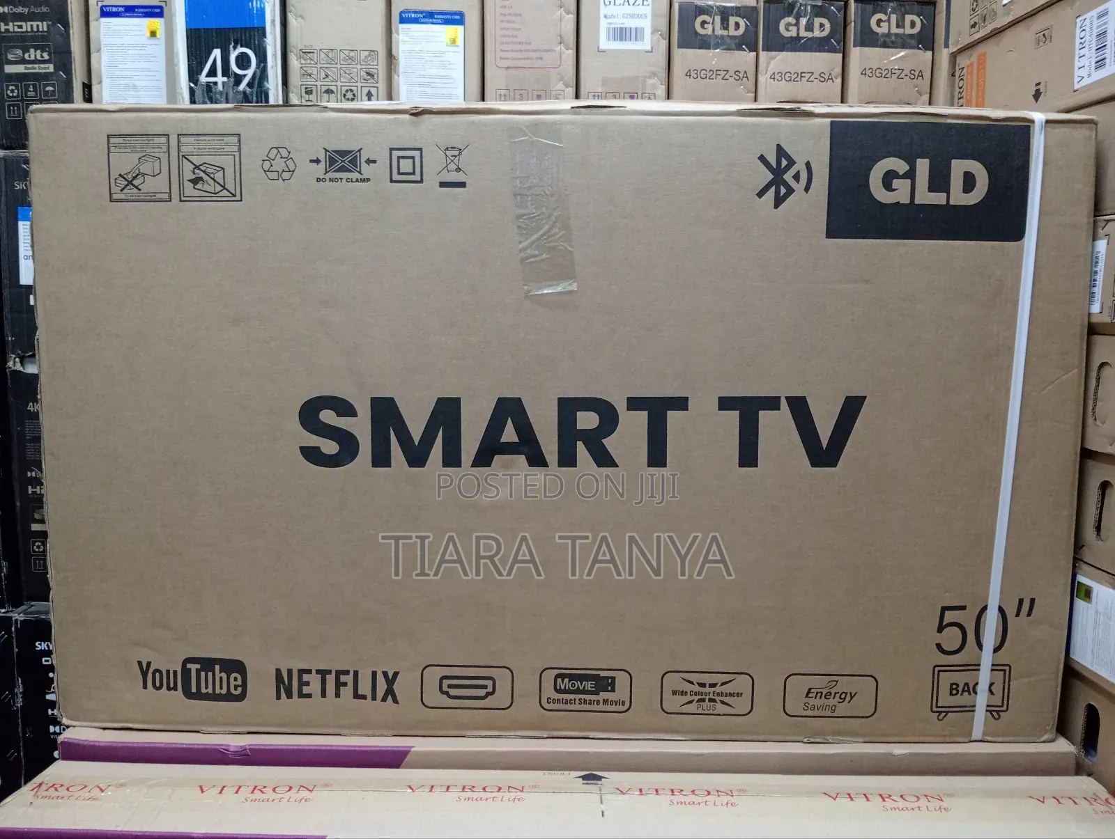 GLD 50" Inches Flat Smart Android Fmameless FHD Tv-Netfli